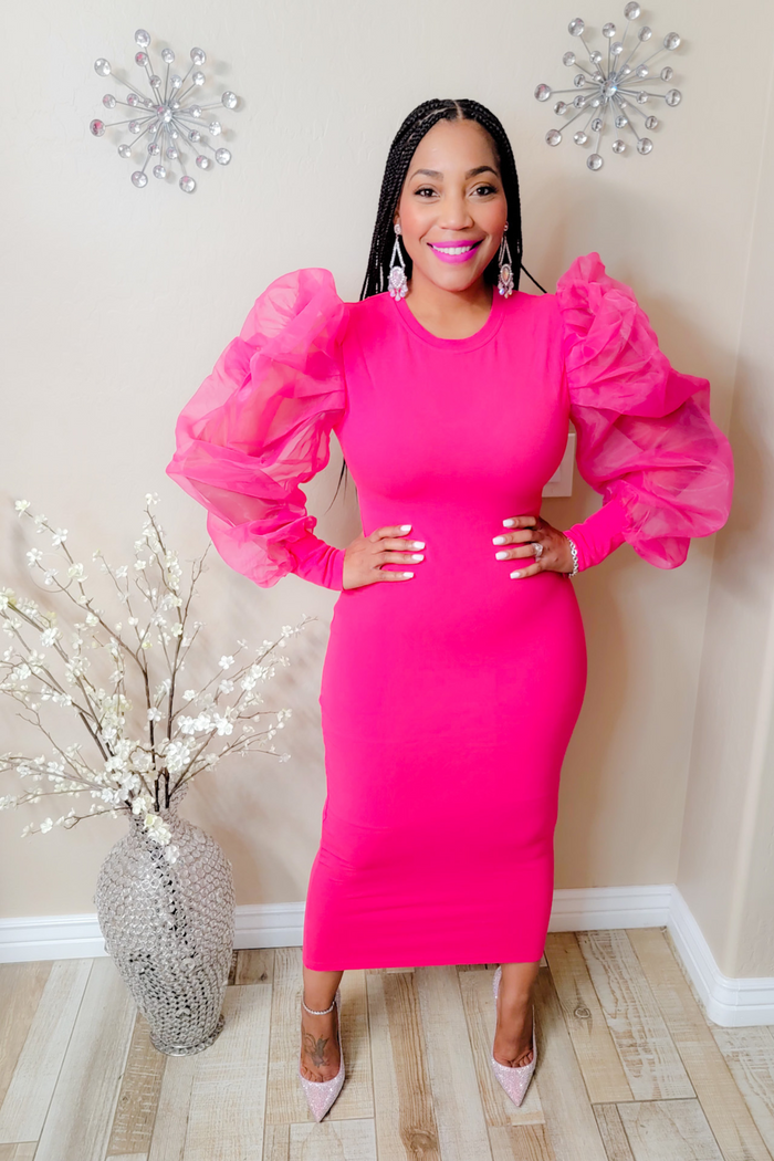 Ms. Glam Dress- Pink