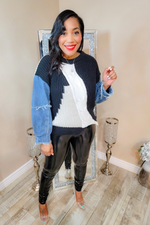 Sweater Weather Top- Black