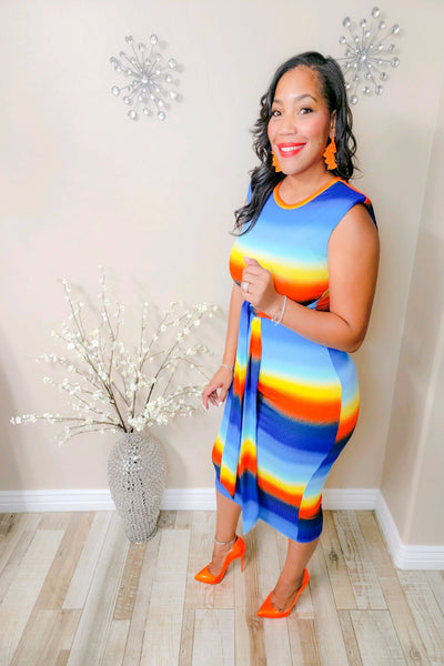 Ms. Delightful Dress (Orange)
